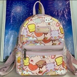 Loungefly heart logo smoko snacks & sweet treats chibi kawaii mini backpack